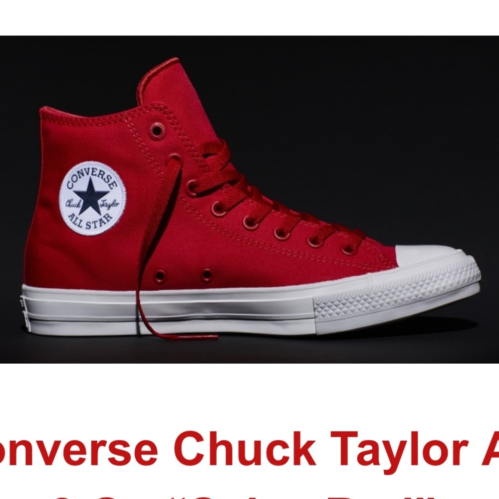 Converse Chuck Taylor 11 High Top Red Sz 8
